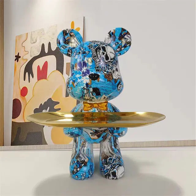 Graffiti-Style Bear Collectible