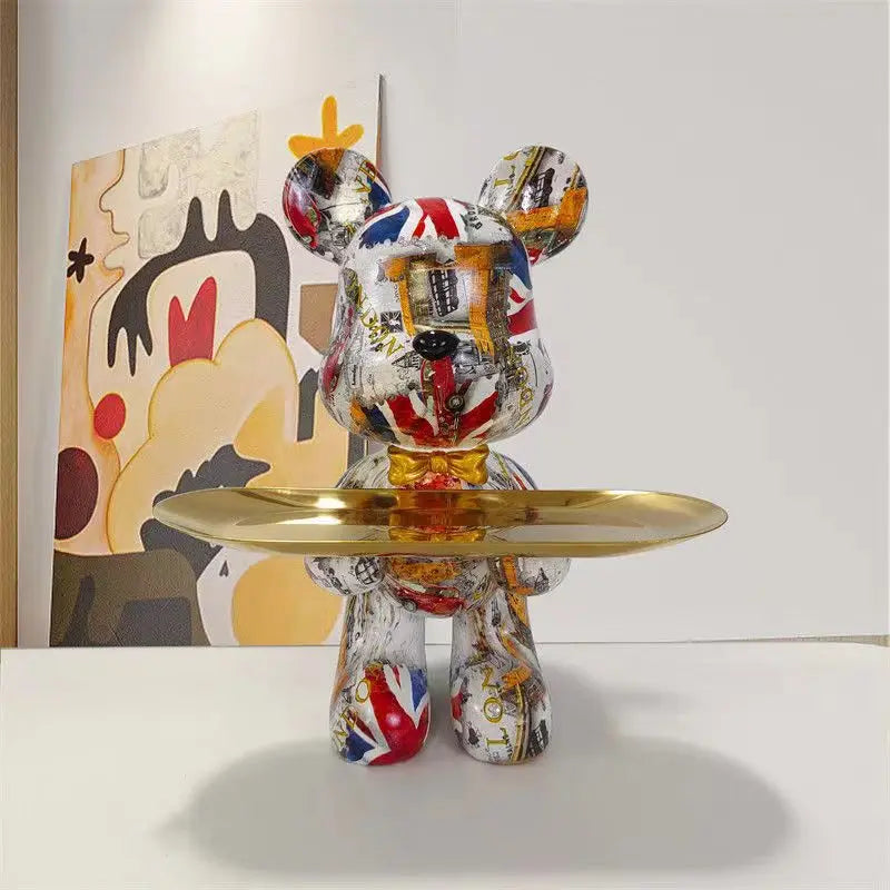 Graffiti-Style Bear Collectible