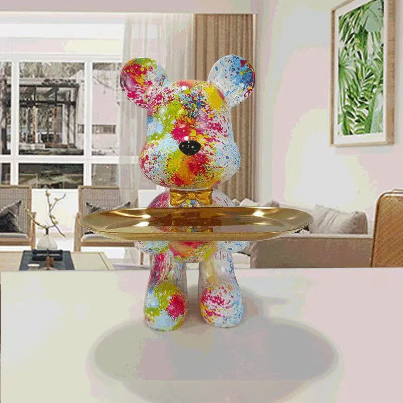 Graffiti-Style Bear Collectible