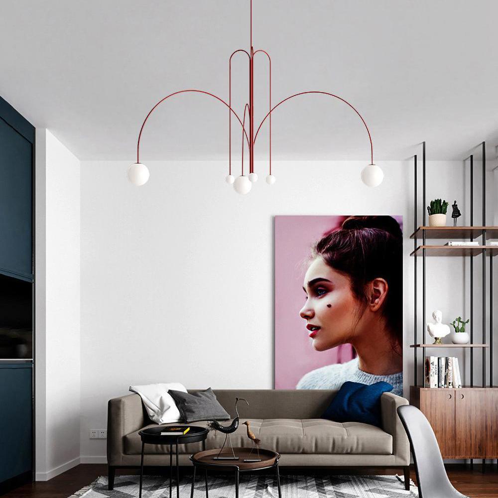 Modern Round Chandelier – G9 LED Suspended Ceiling Light Fixture