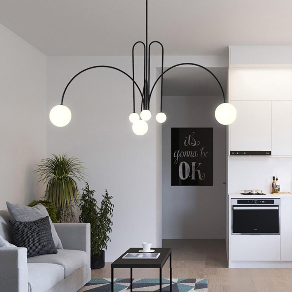 Modern Round Chandelier – G9 LED Suspended Ceiling Light Fixture