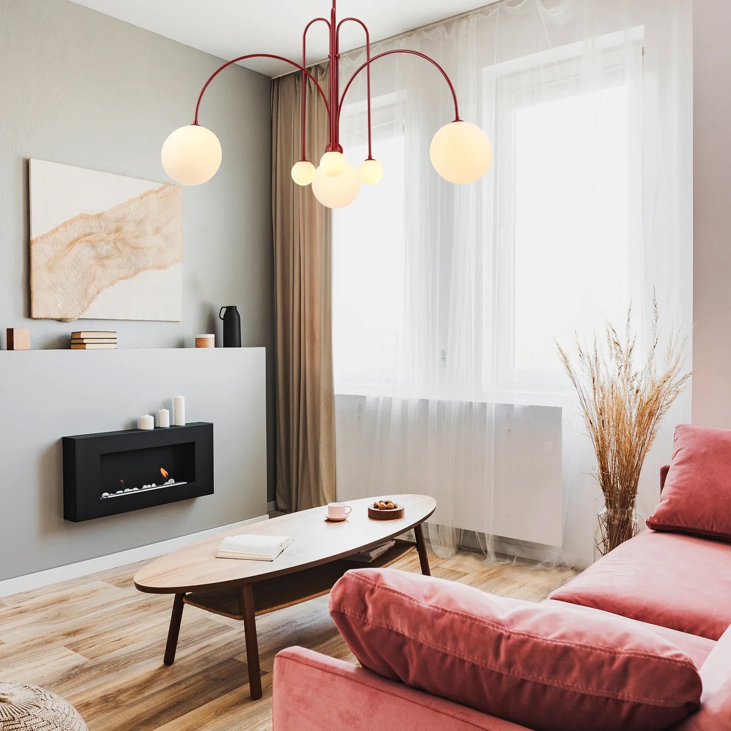 Modern Round Chandelier – G9 LED Suspended Ceiling Light Fixture