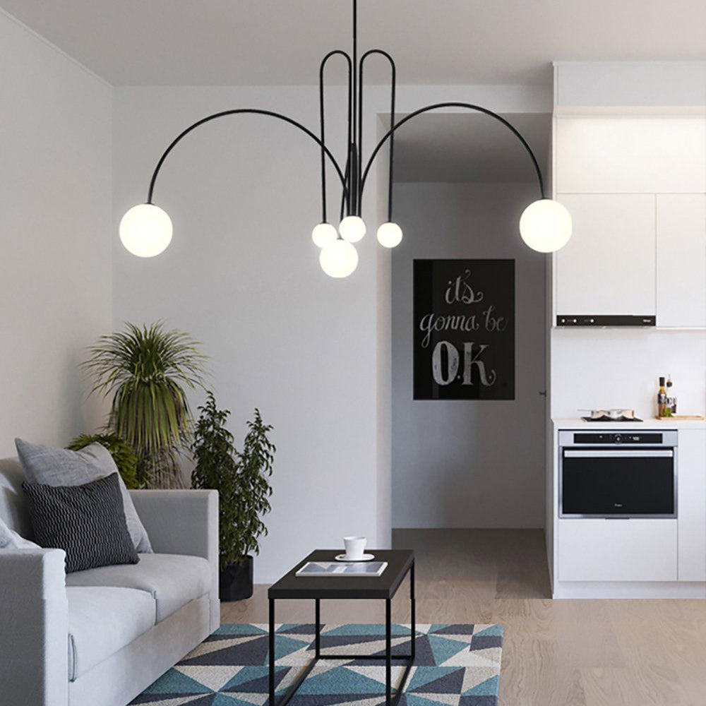 Modern Round Chandelier – G9 LED Suspended Ceiling Light Fixture