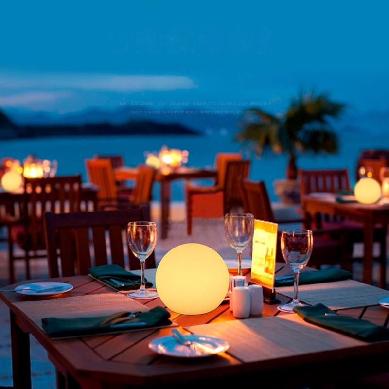 Modern Dynamic LED Table Lamp – Spherical Ball Portable Rechargeable Ambient Lighting