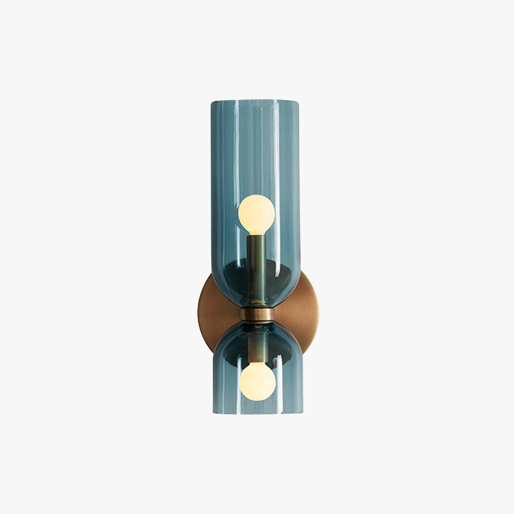 Cylindrical Glass Wall Sconce – Modern Indoor Light Fixture