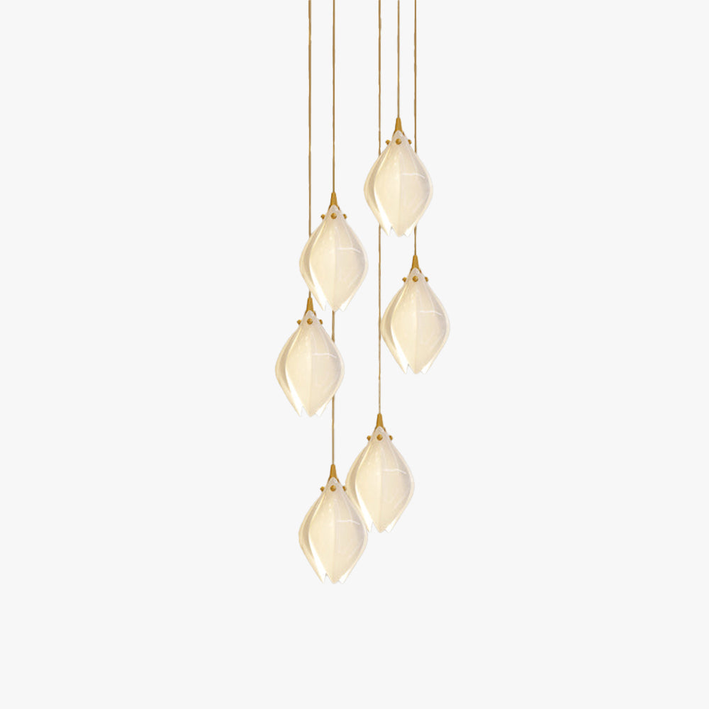 Multi-Drop Flower Pendant Light – Decorative Chandelier