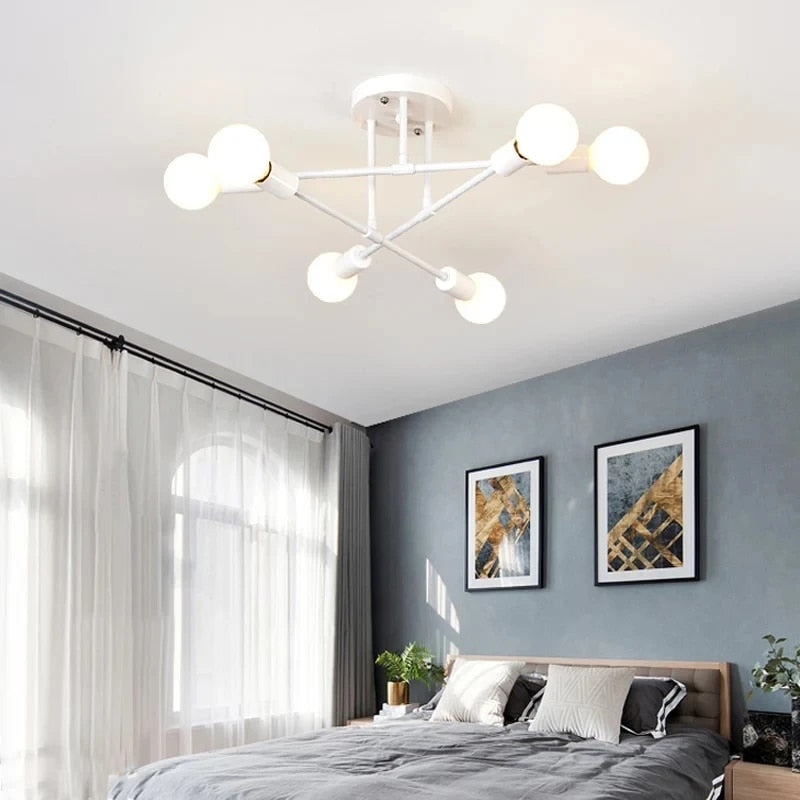 Modern Satellite-Inspired Ceiling Light