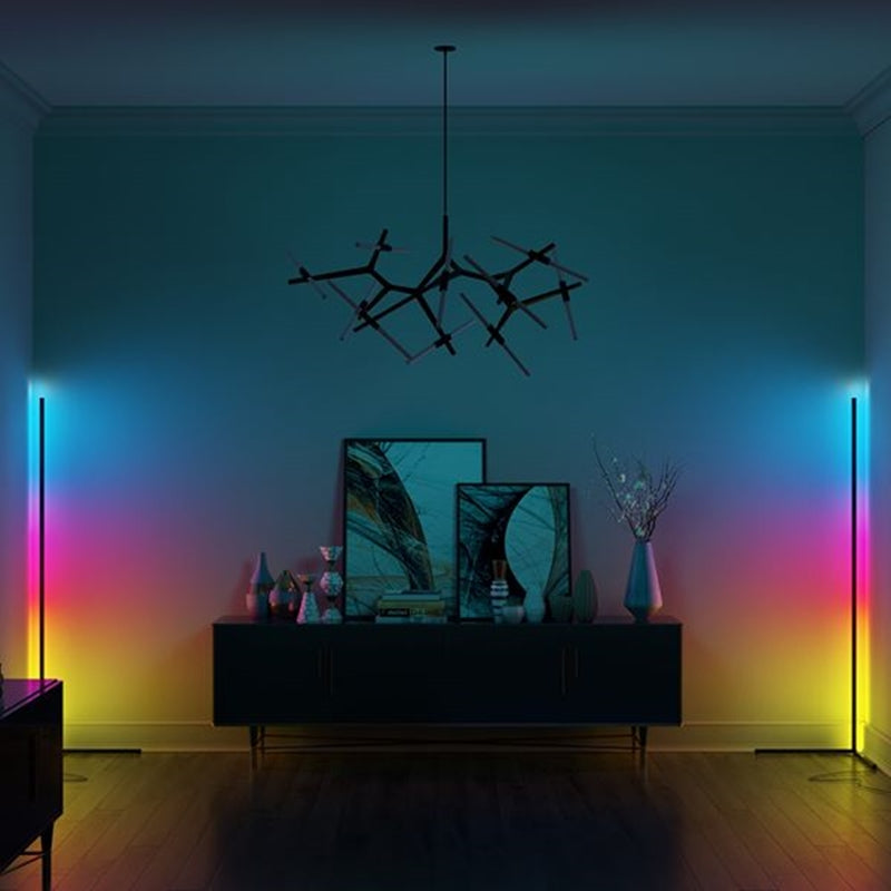 Space-Saving Slim LED Floor Lamp – Adjustable Brightness & Color Modes - Atelier Dubois Paris