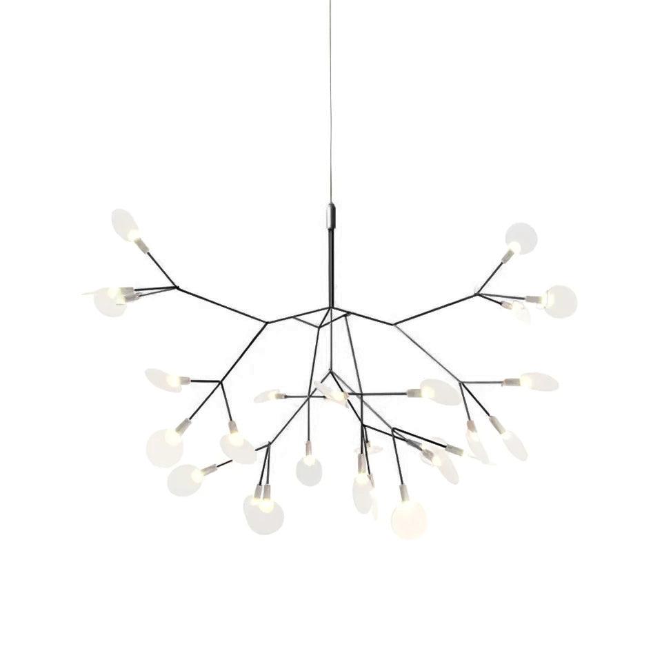 Black Firefly LED Pendant Chandelier – Contemporary Hanging Light