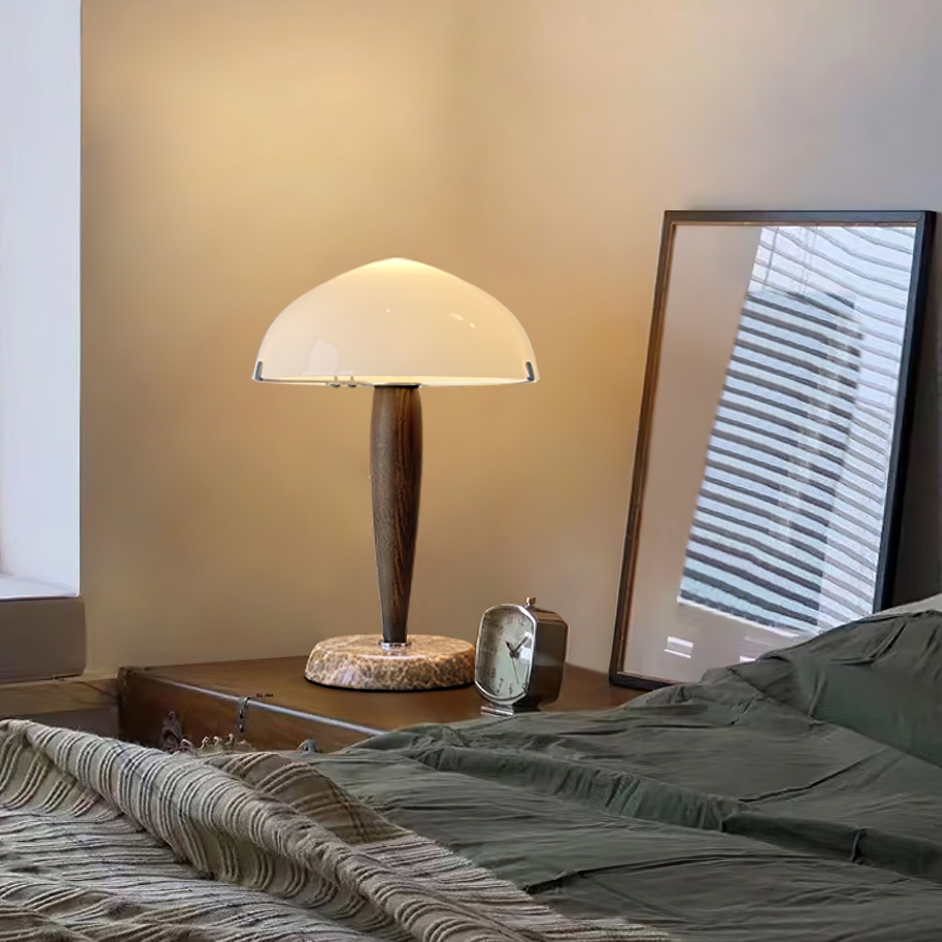 Minimalist Mid-Century Nightstand Lamp