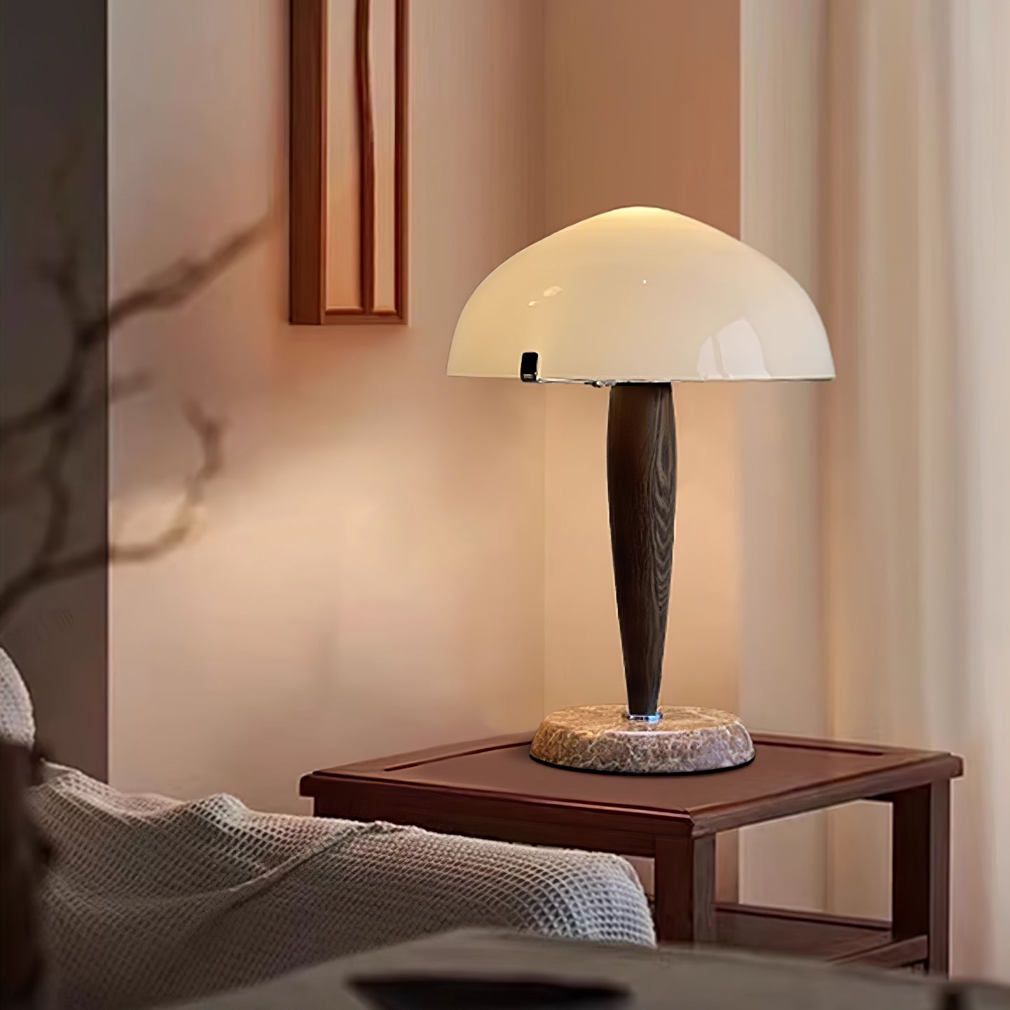 Minimalist Mid-Century Nightstand Lamp