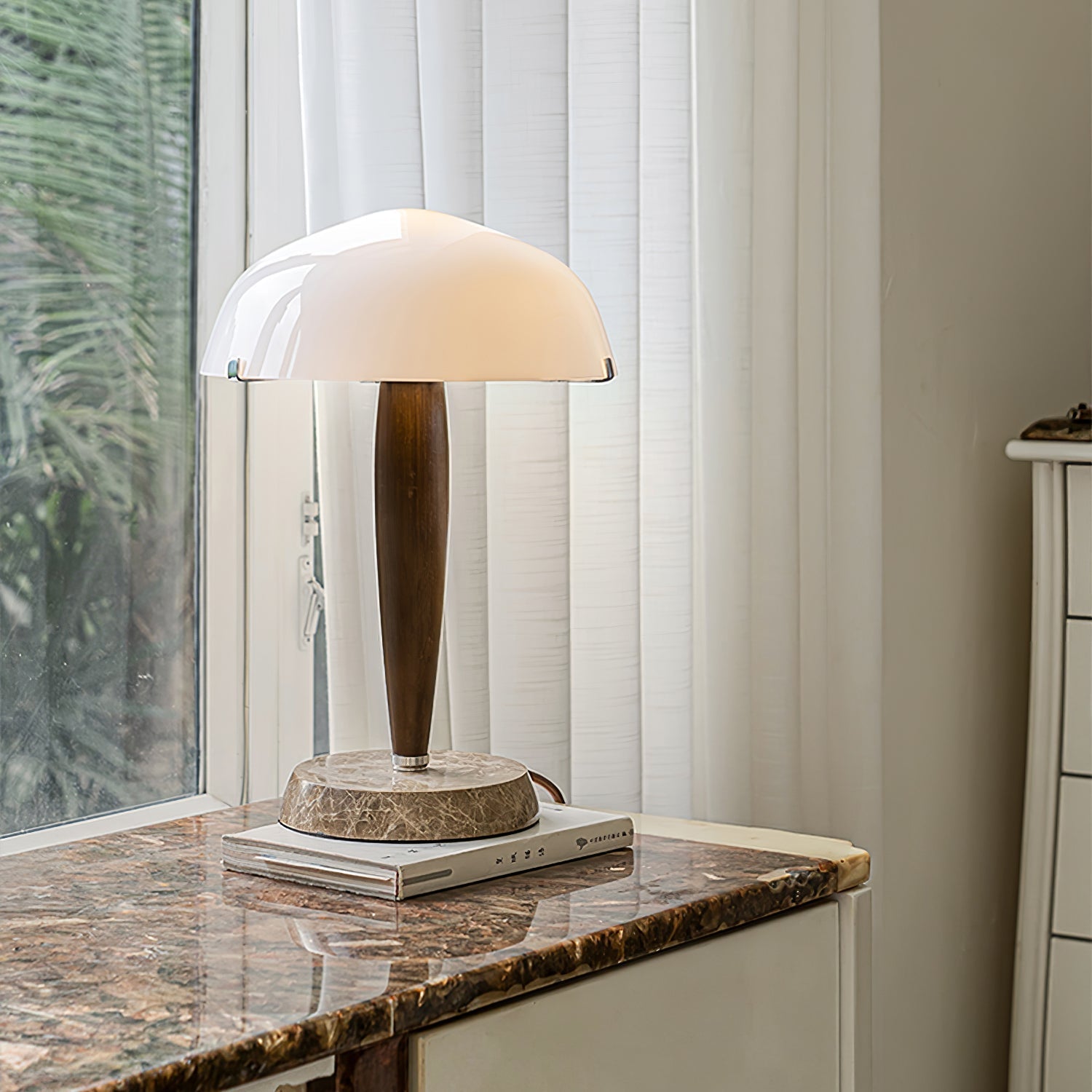 Minimalist Mid-Century Nightstand Lamp