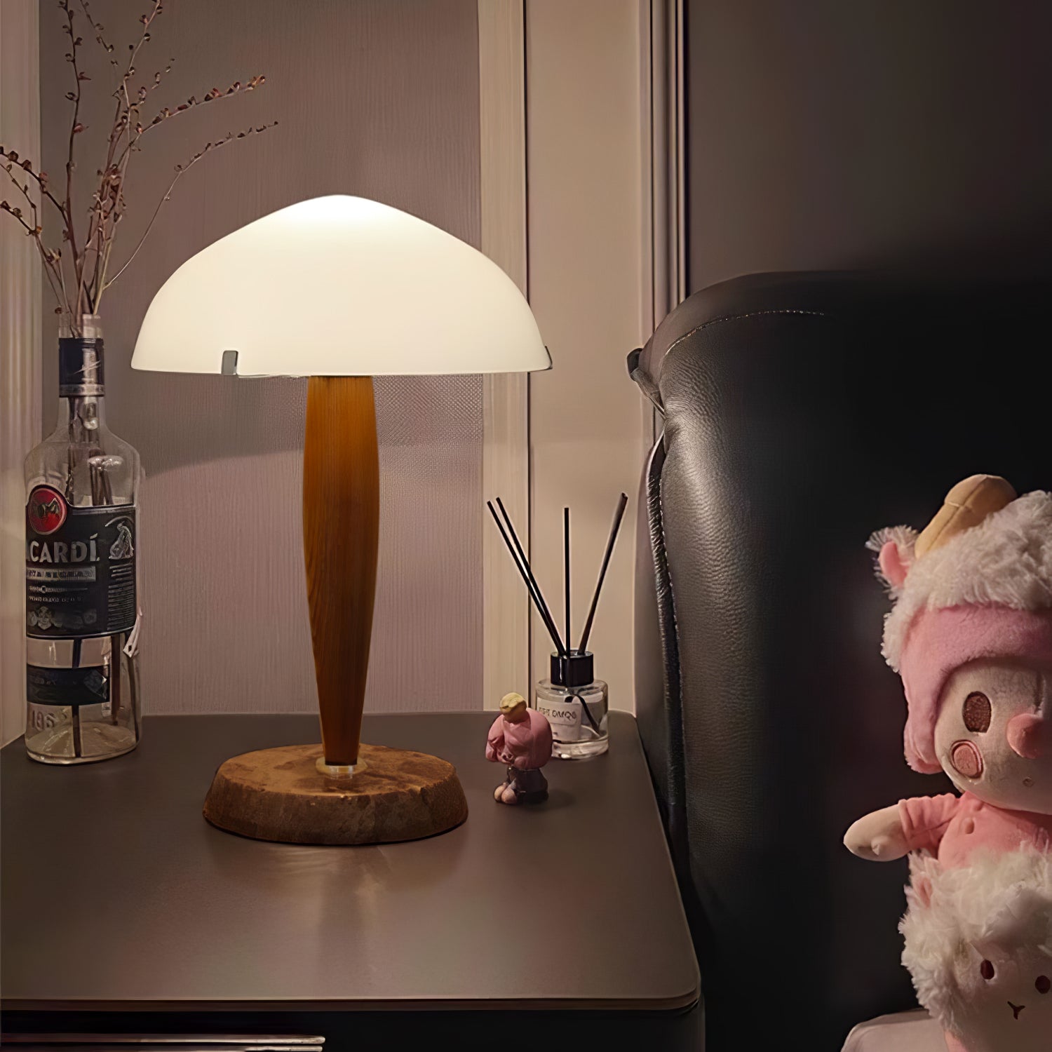 Minimalist Mid-Century Nightstand Lamp