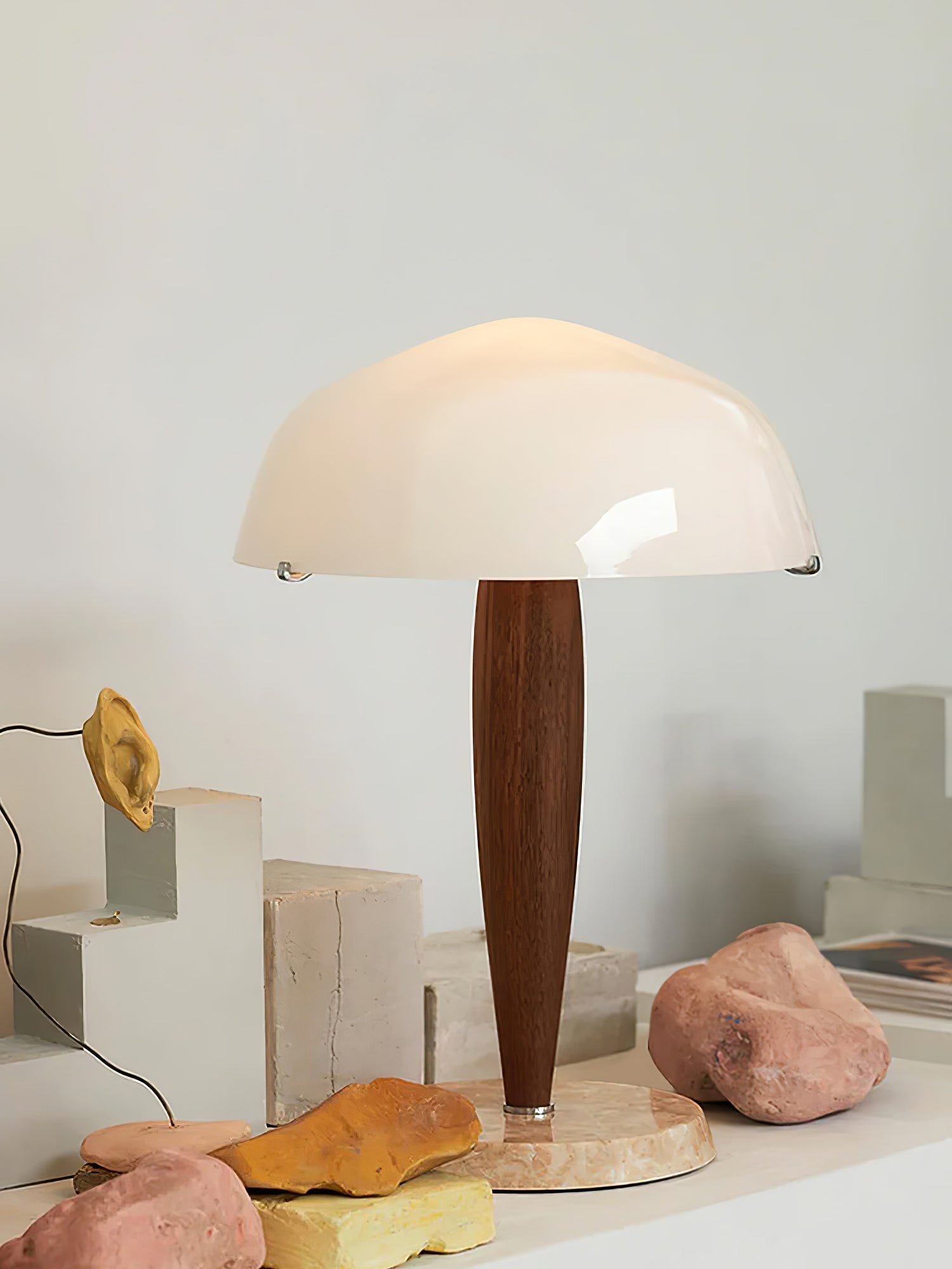 Minimalist Mid-Century Nightstand Lamp