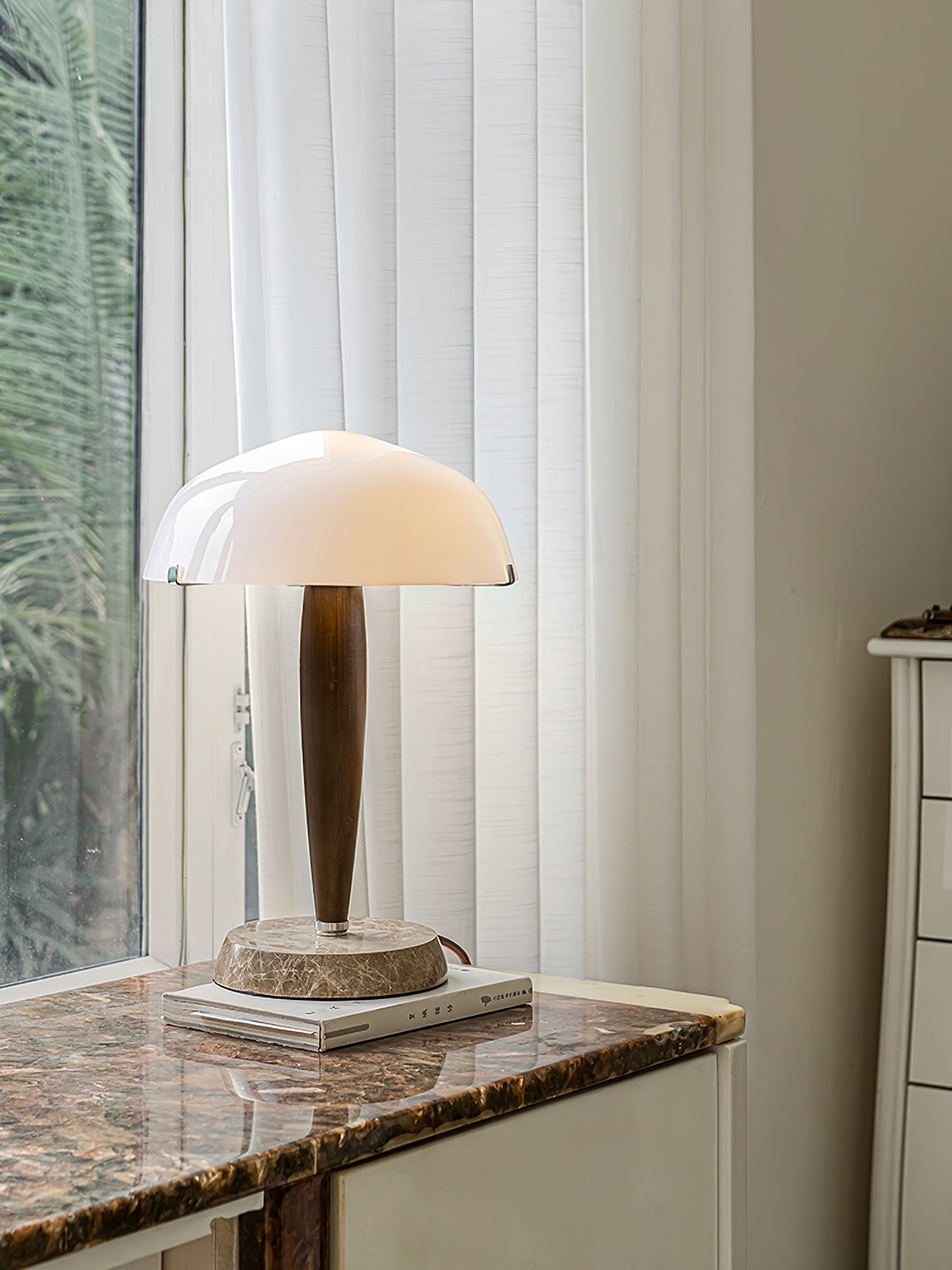 Minimalist Mid-Century Nightstand Lamp