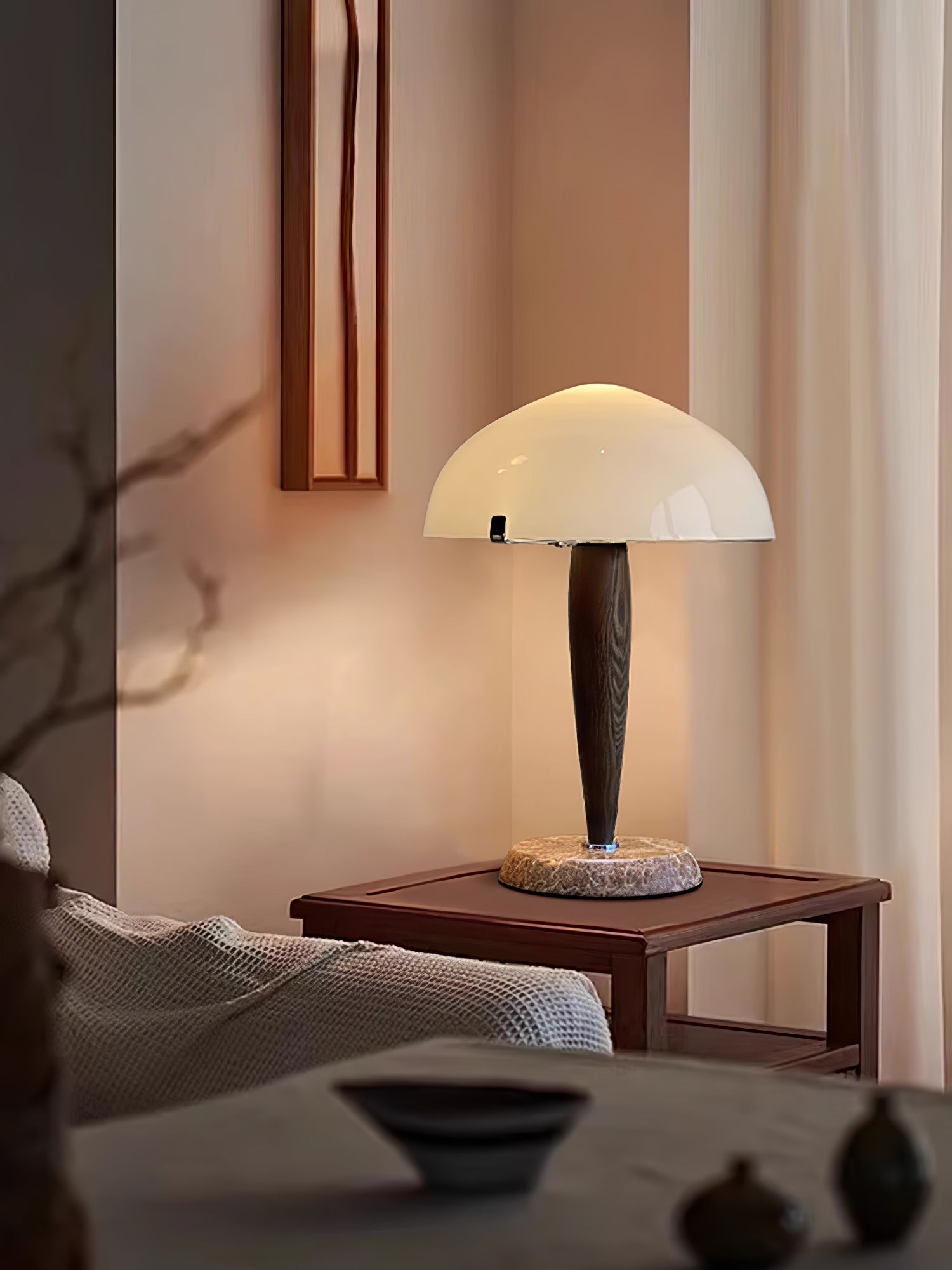 Minimalist Mid-Century Nightstand Lamp