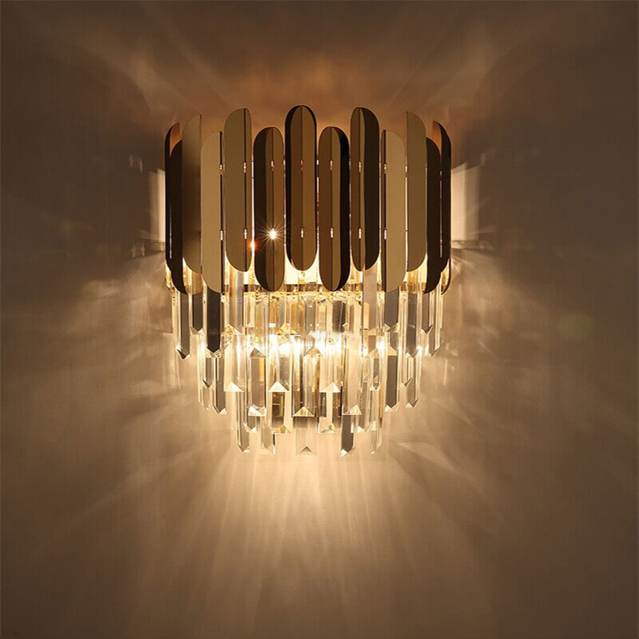 Crystal Wall-Mounted Lights | Chandelier-Inspired Wall Light