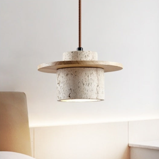 Pendant Lamp | Travertine Shade