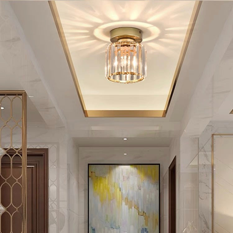 Modern Flush Mount Ceiling Light – 1-Light Hallway Fixture