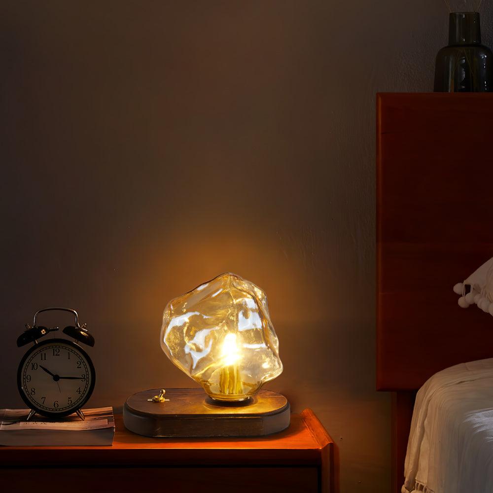 Elegant Frosted Glass Shade Table Lamp | Bedside Lamp