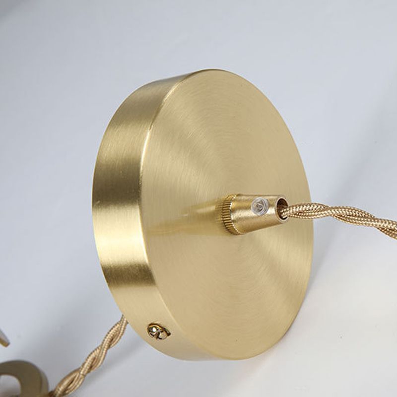 Flower-Shaped Pendant Light | Gold Glass Hanging Fixture