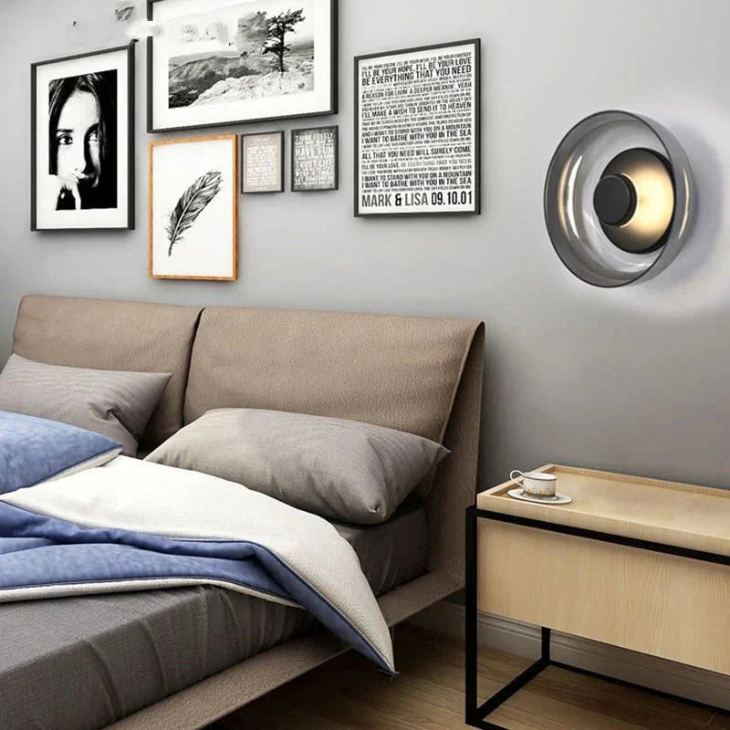 Glass Mushroom LED Wall Lamp | LED Chip | Bedroom & Living Room