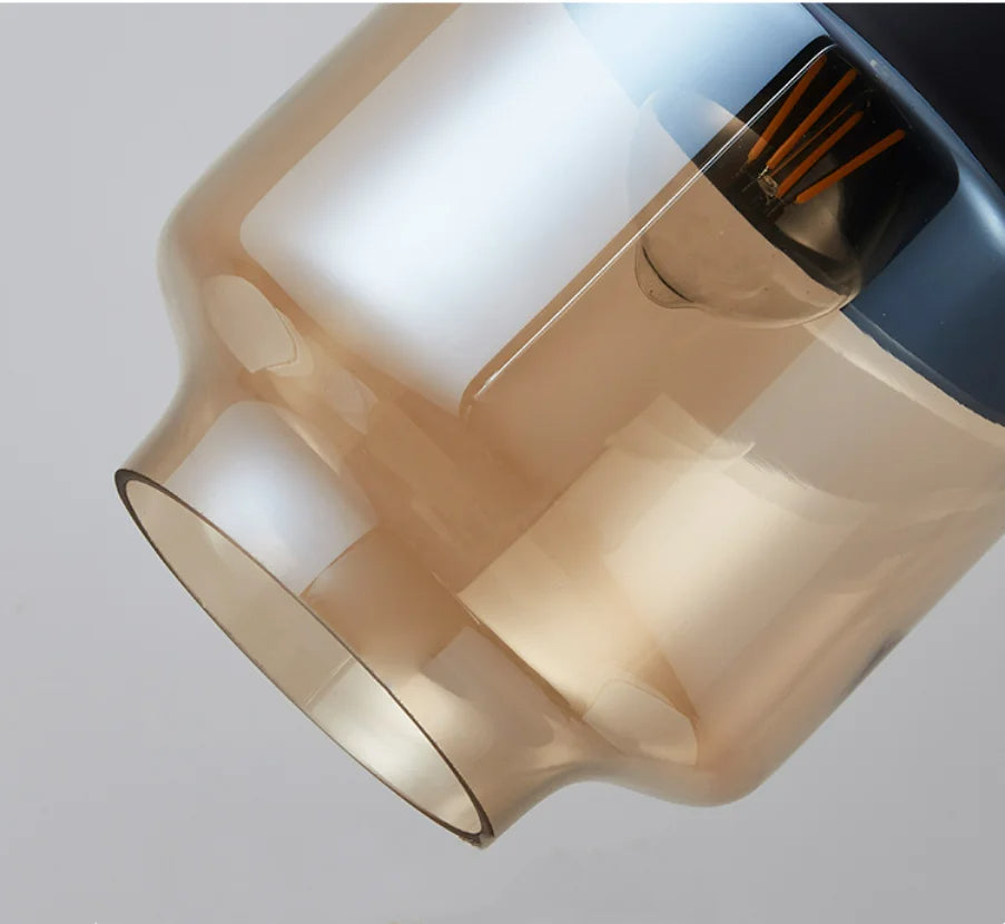 Glass Shade Wooden Pendant Light | Decorative Ceiling Pendant