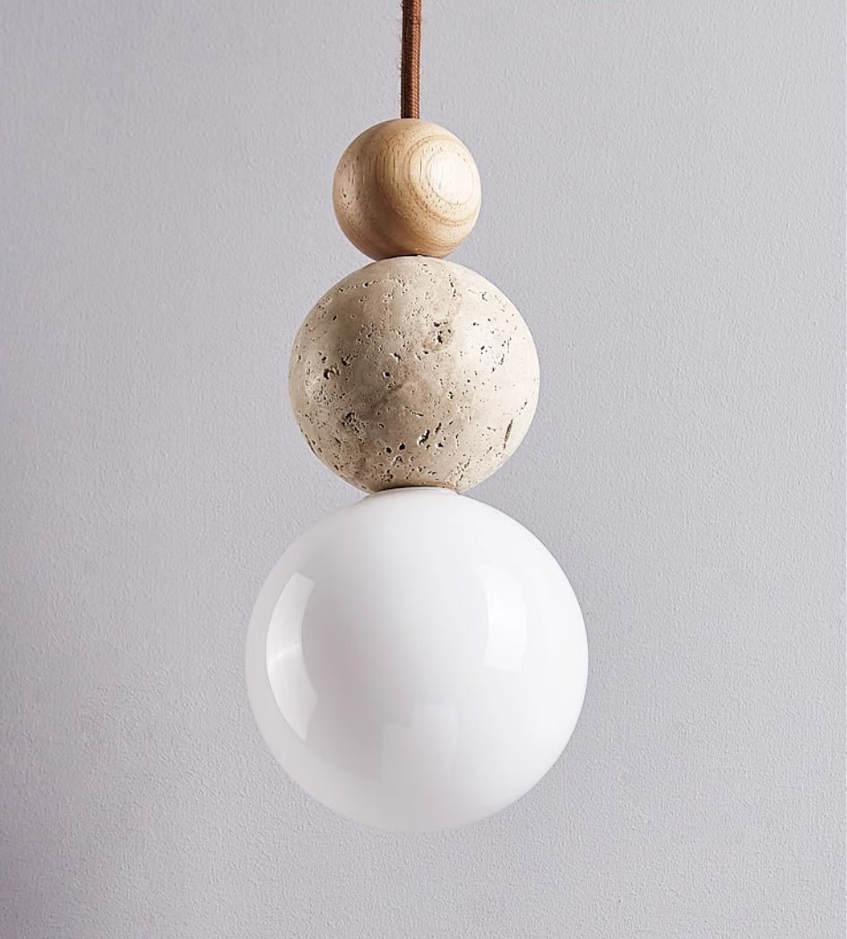 Travertine Pendant Light | Scandinavian-Inspired