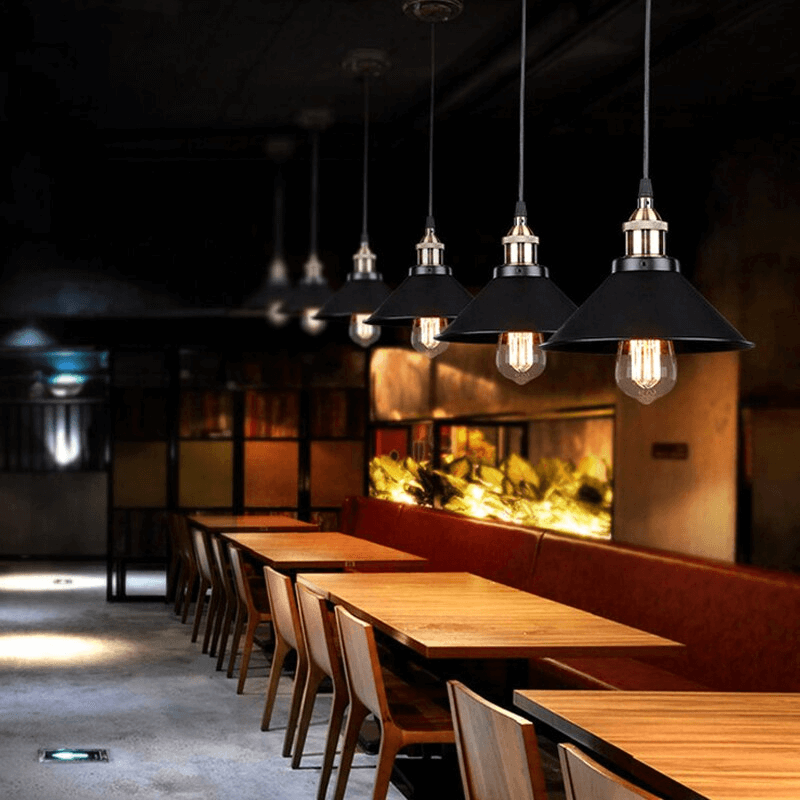 Cone-Shaped Brass Pendant Light | Tapered Design