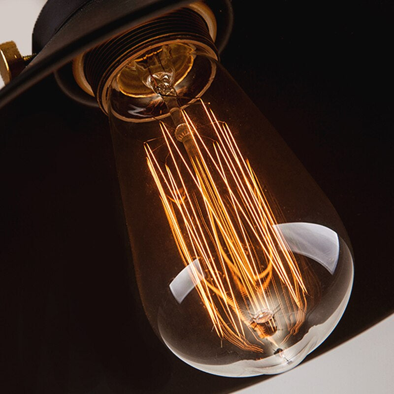 Cone-Shaped Brass Pendant Light | Tapered Design