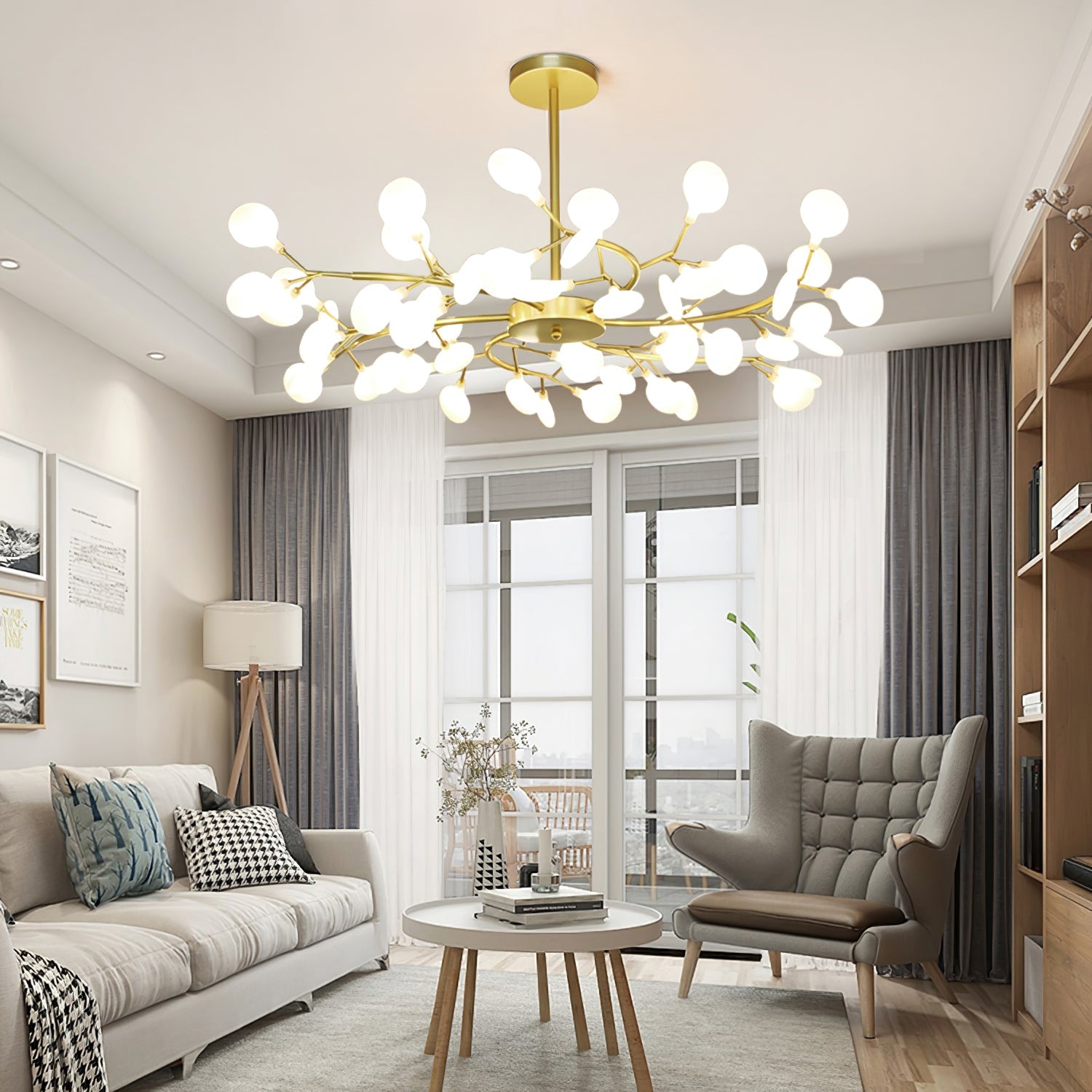 Firefly LED Sputnik Chandelier – Contemporary Ceiling Light