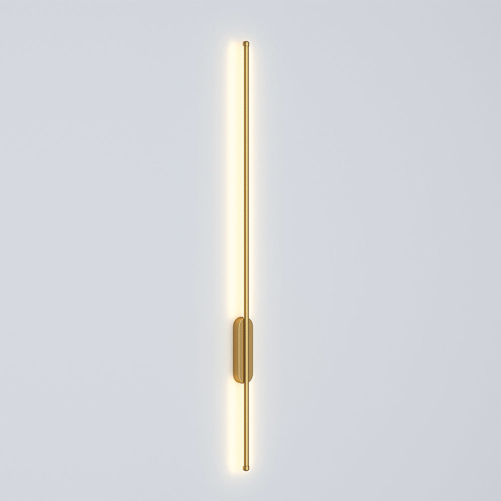 Modern Linear LED Wall Light Fixture – Gold Aluminum Finish