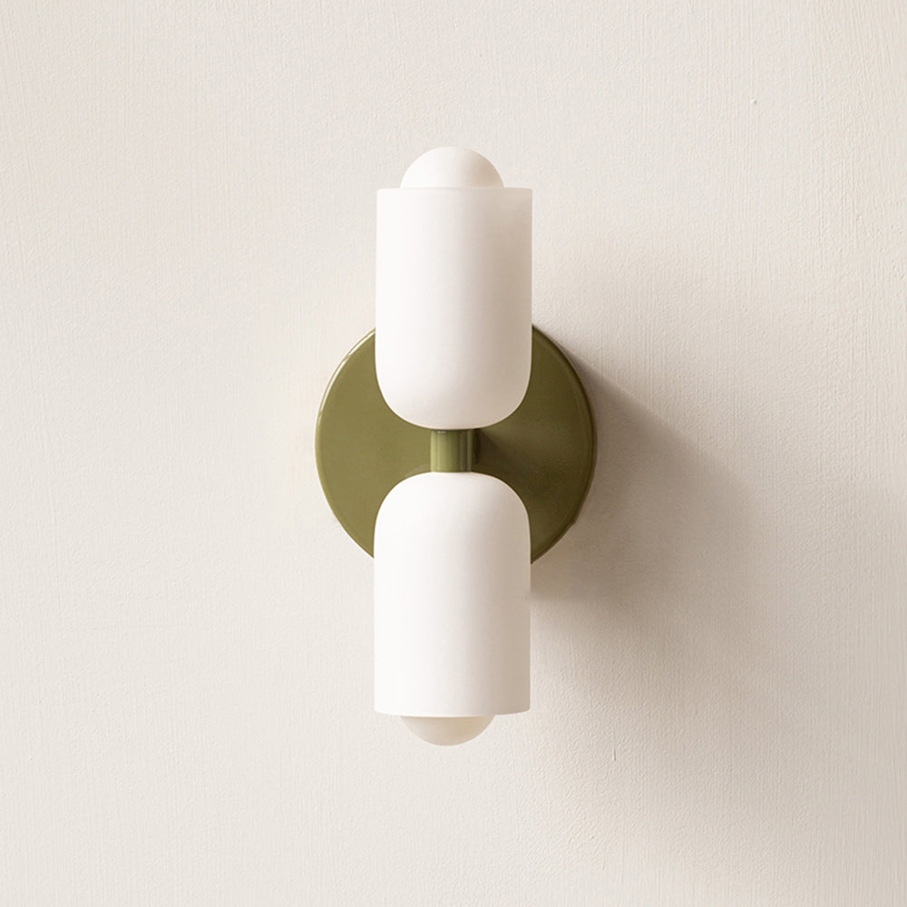 Modern LED Wall Light - Glass and Metal Wall Sconce