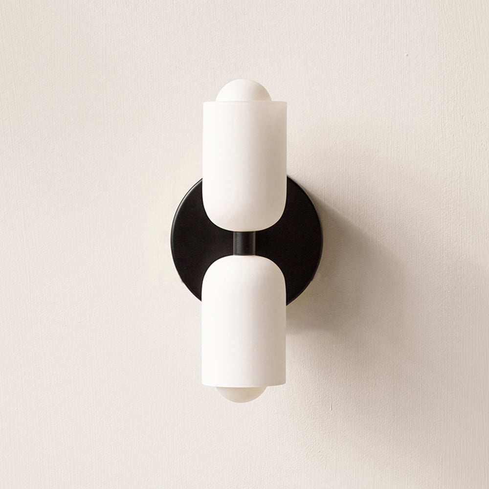 Modern LED Wall Light - Glass and Metal Wall Sconce