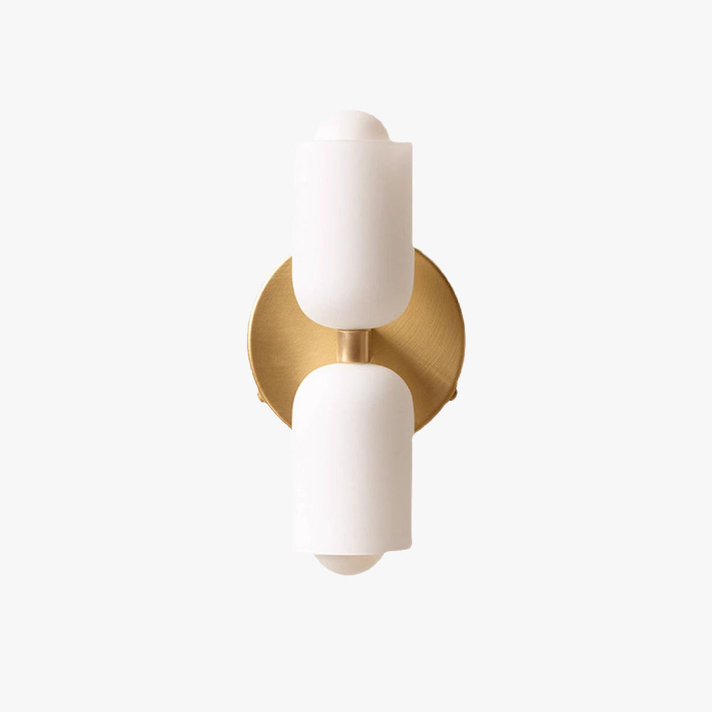 Modern LED Wall Light - Glass and Metal Wall Sconce