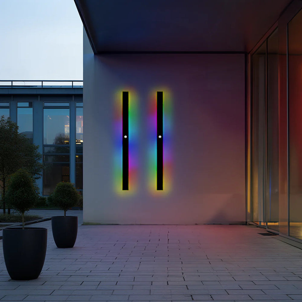 Outdoor Metal LED Linear Wall Lamp – IP65 Exterior Light