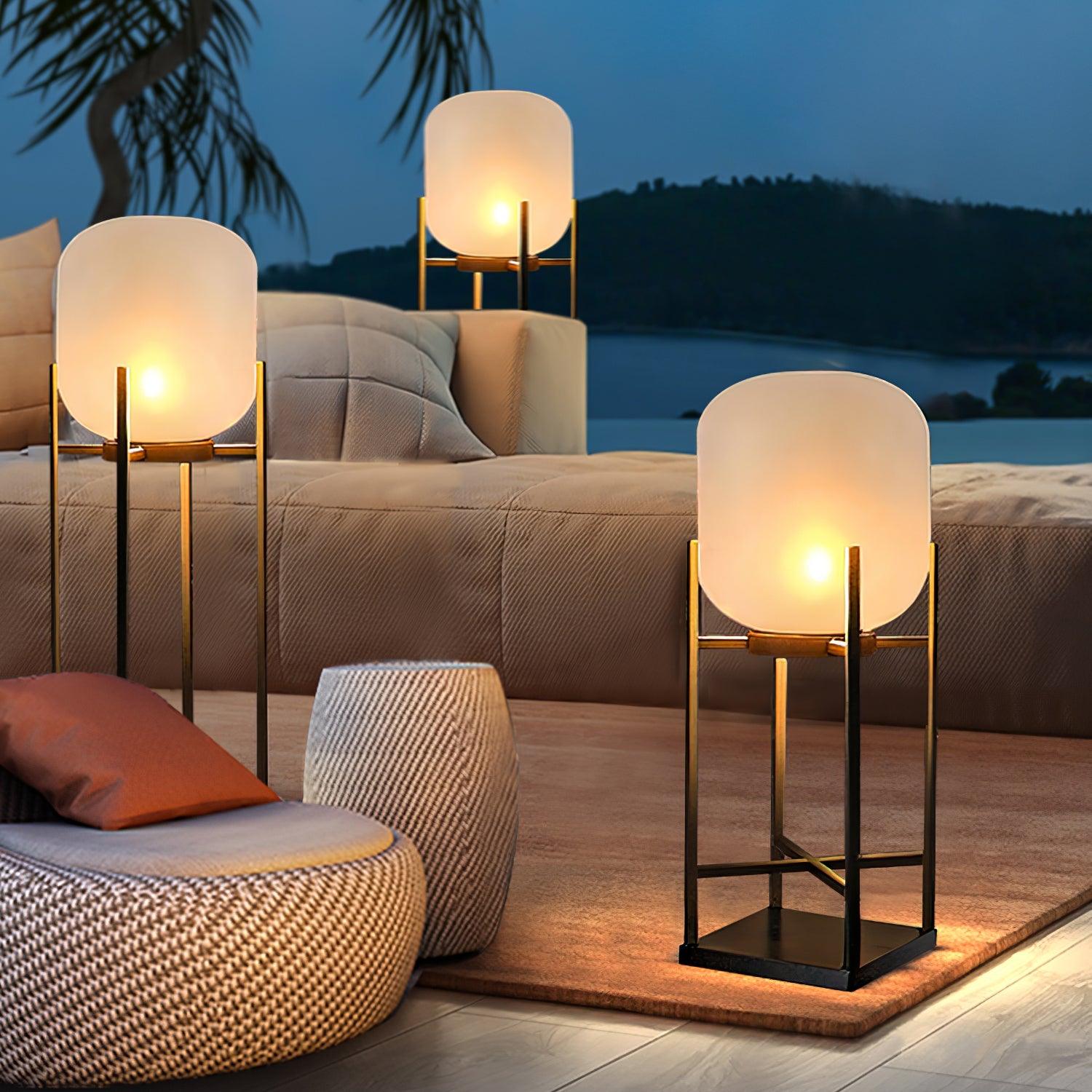 Elegant Solar Lantern Floor Lamp