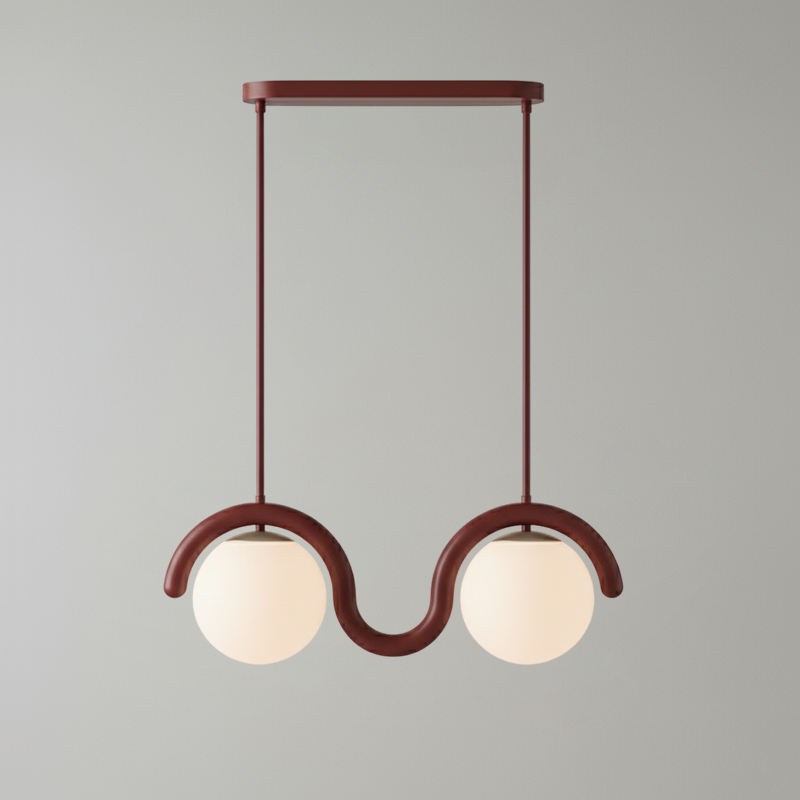 Contemporary Metal Tube Chandelier – Soft Art Style Lighting