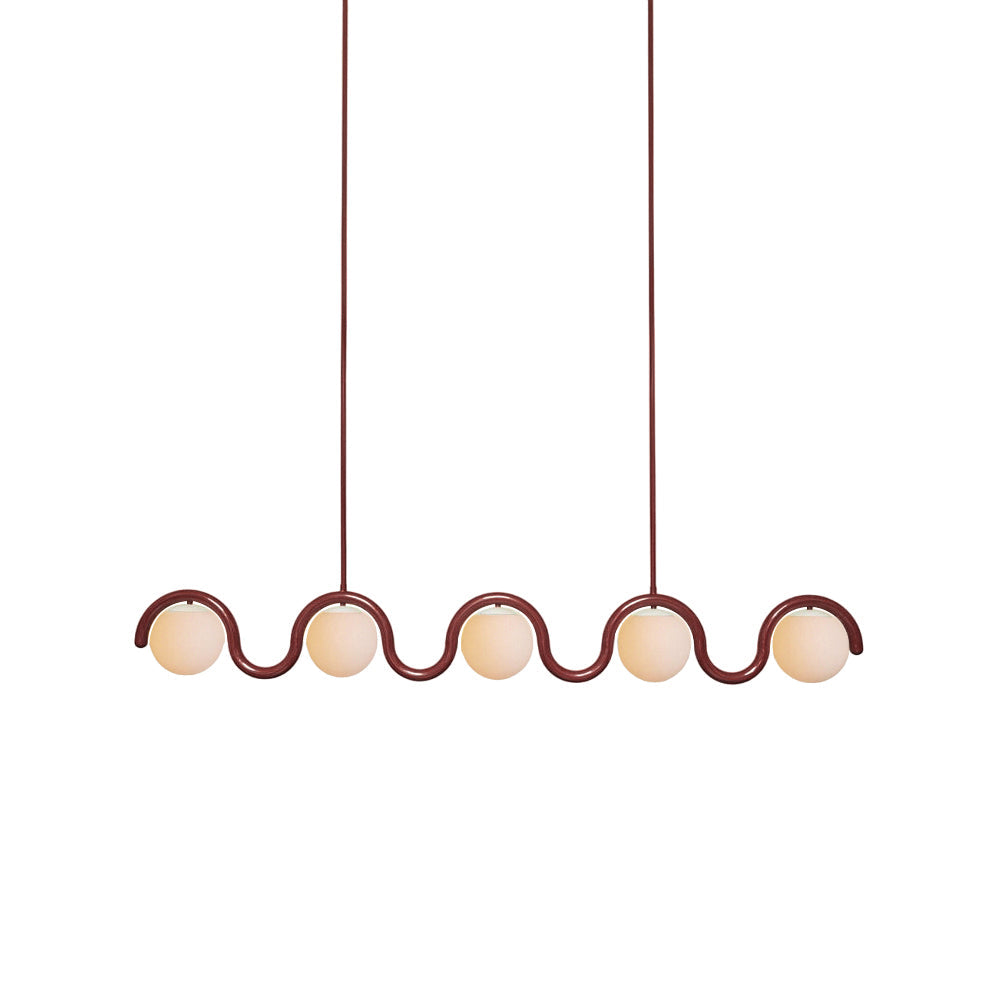 Contemporary Metal Tube Chandelier – Soft Art Style Lighting