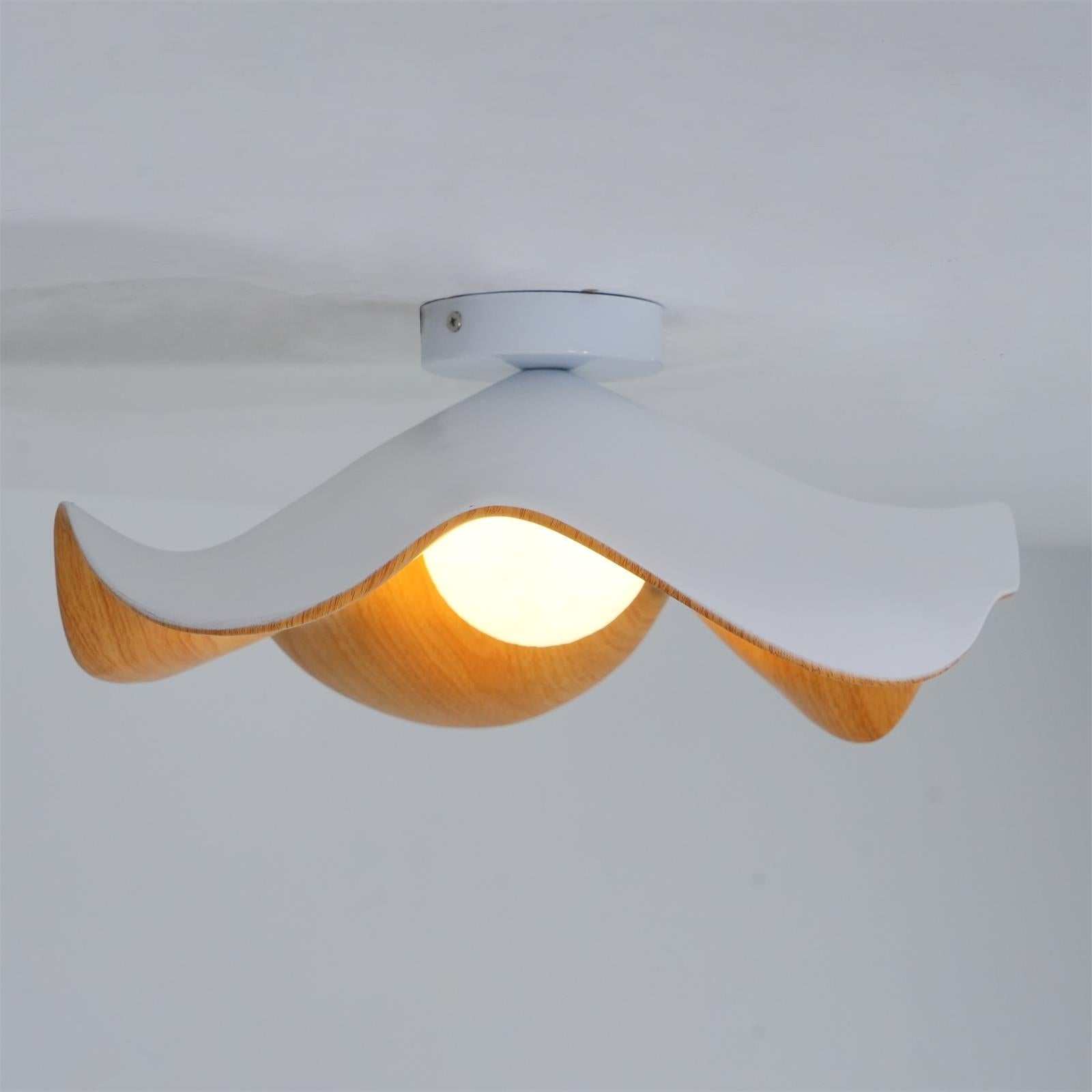 Decorative Ceiling Lamp with Lotus Leaf Shape – Flush Mount Ceiling Light
