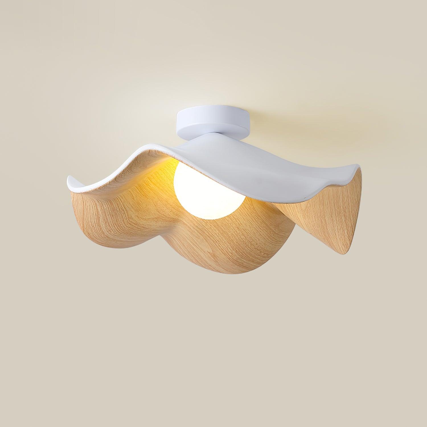 Decorative Ceiling Lamp with Lotus Leaf Shape – Flush Mount Ceiling Light