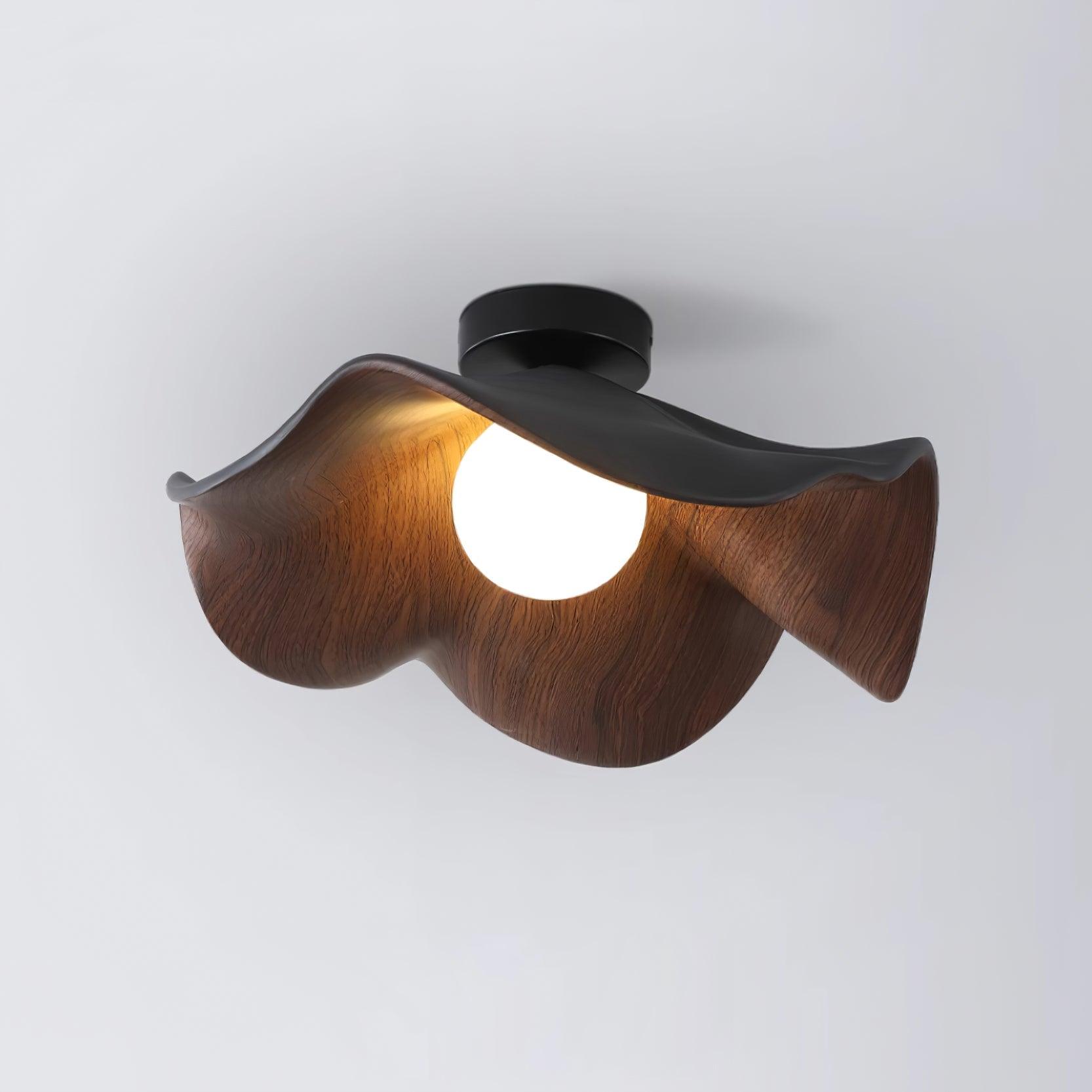 Decorative Ceiling Lamp with Lotus Leaf Shape – Flush Mount Ceiling Light