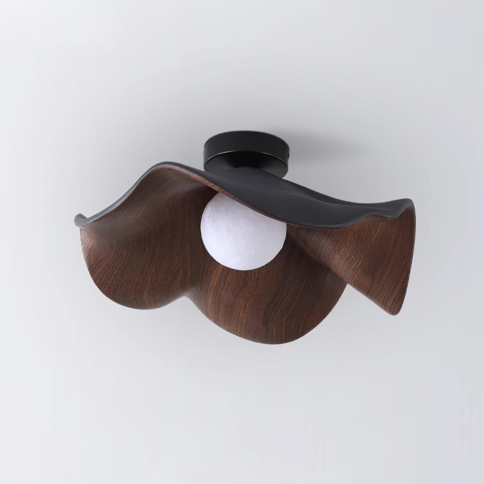 Decorative Ceiling Lamp with Lotus Leaf Shape – Flush Mount Ceiling Light