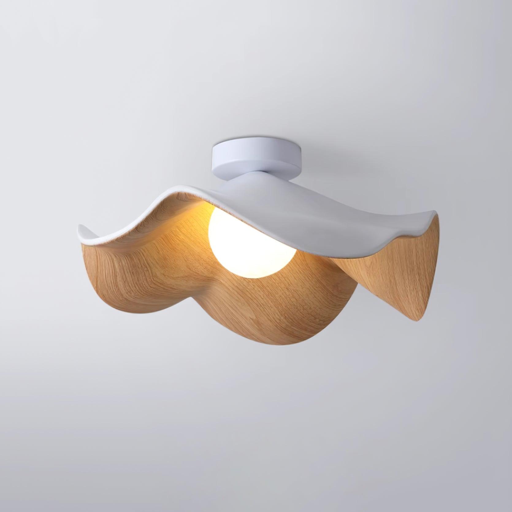 Decorative Ceiling Lamp with Lotus Leaf Shape – Flush Mount Ceiling Light
