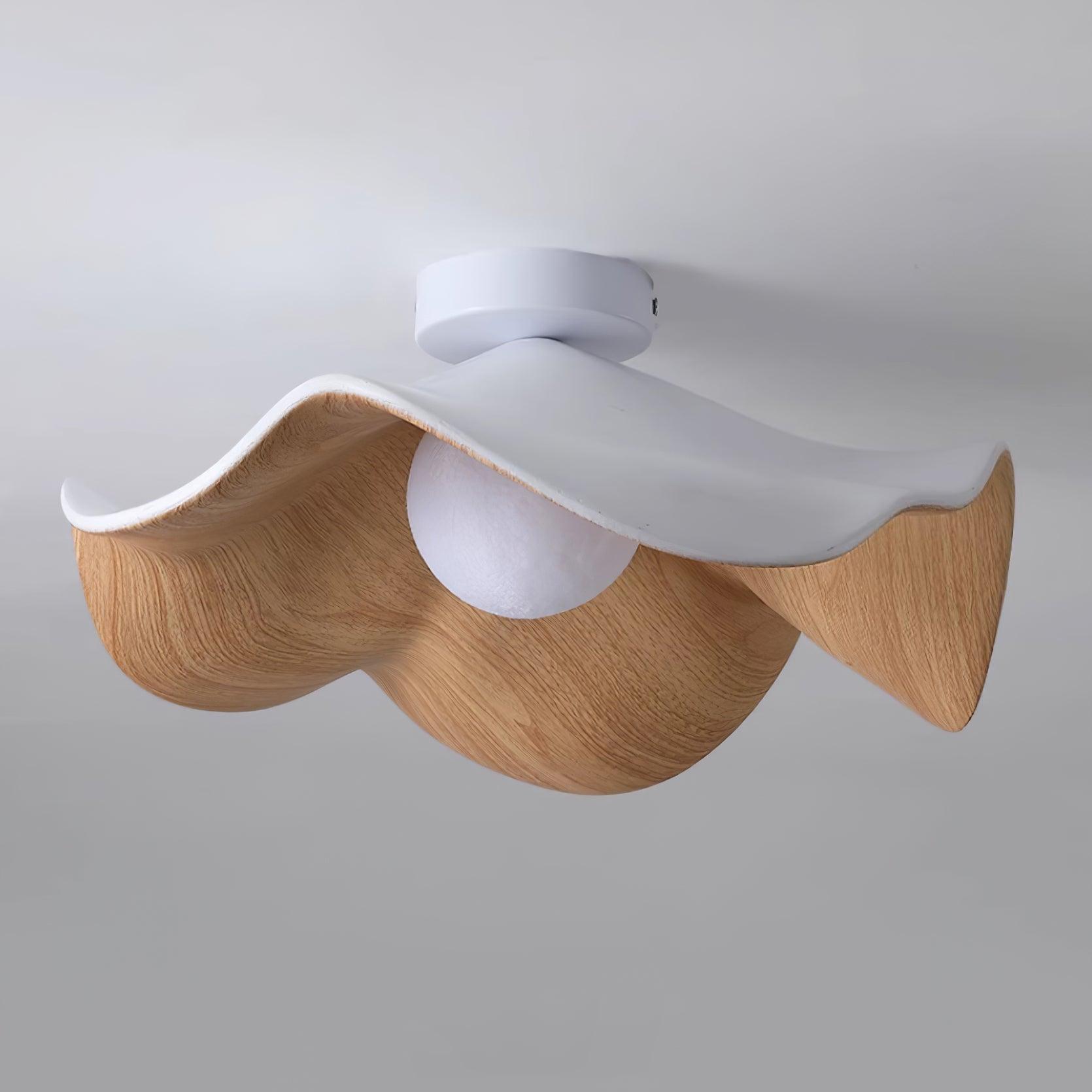 Decorative Ceiling Lamp with Lotus Leaf Shape – Flush Mount Ceiling Light