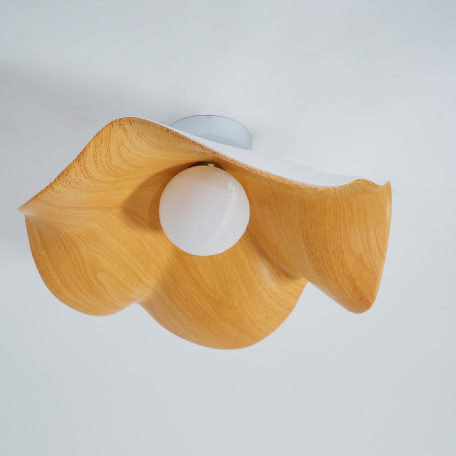 Decorative Ceiling Lamp with Lotus Leaf Shape – Flush Mount Ceiling Light