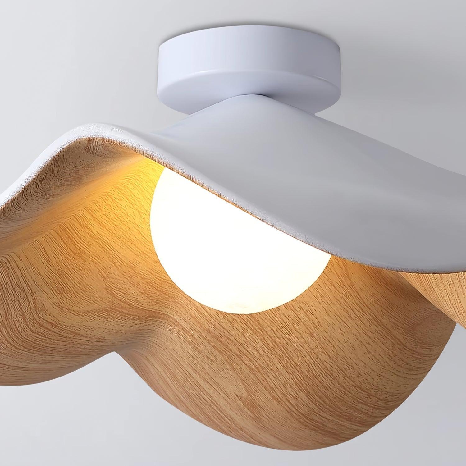 Decorative Ceiling Lamp with Lotus Leaf Shape – Flush Mount Ceiling Light