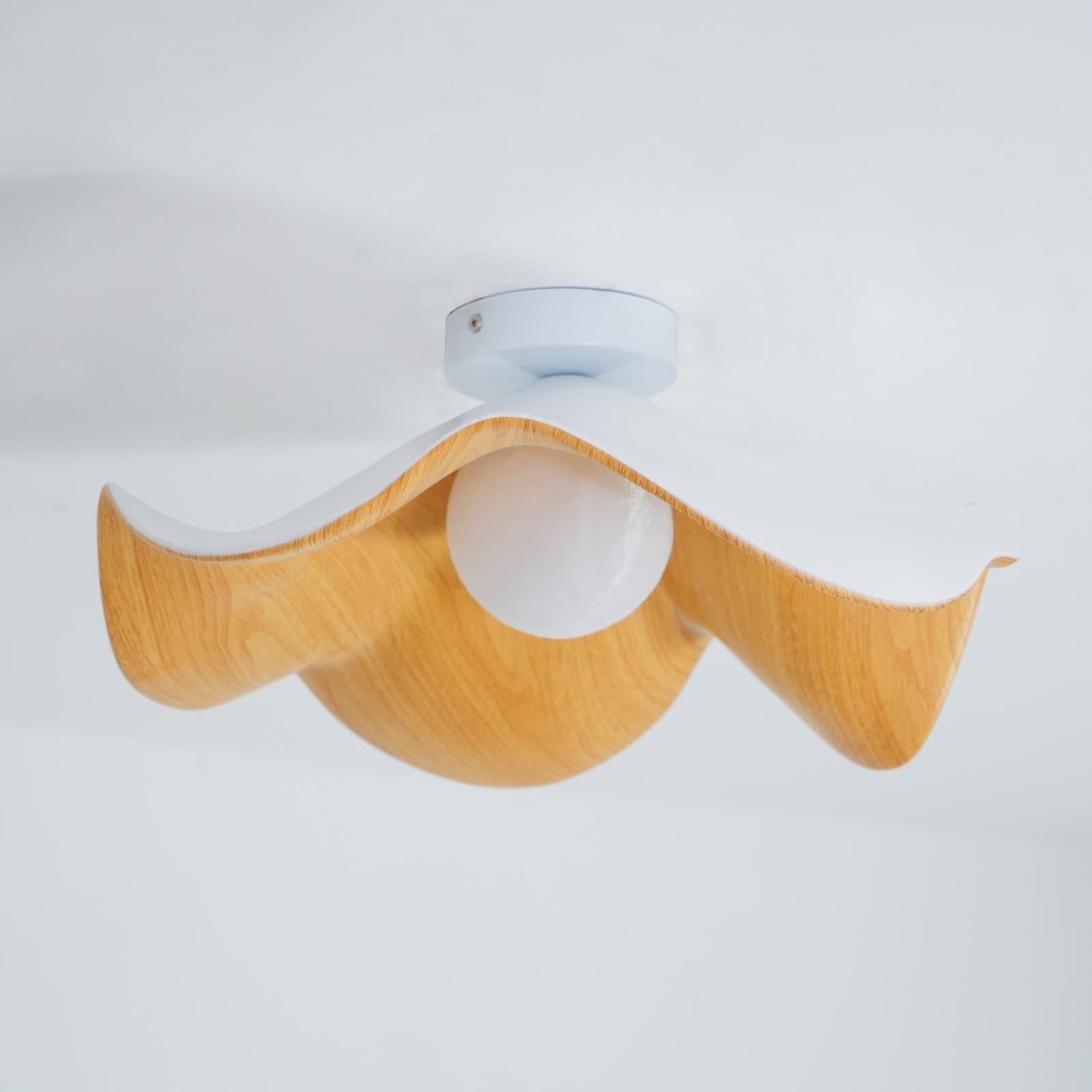 Decorative Ceiling Lamp with Lotus Leaf Shape – Flush Mount Ceiling Light