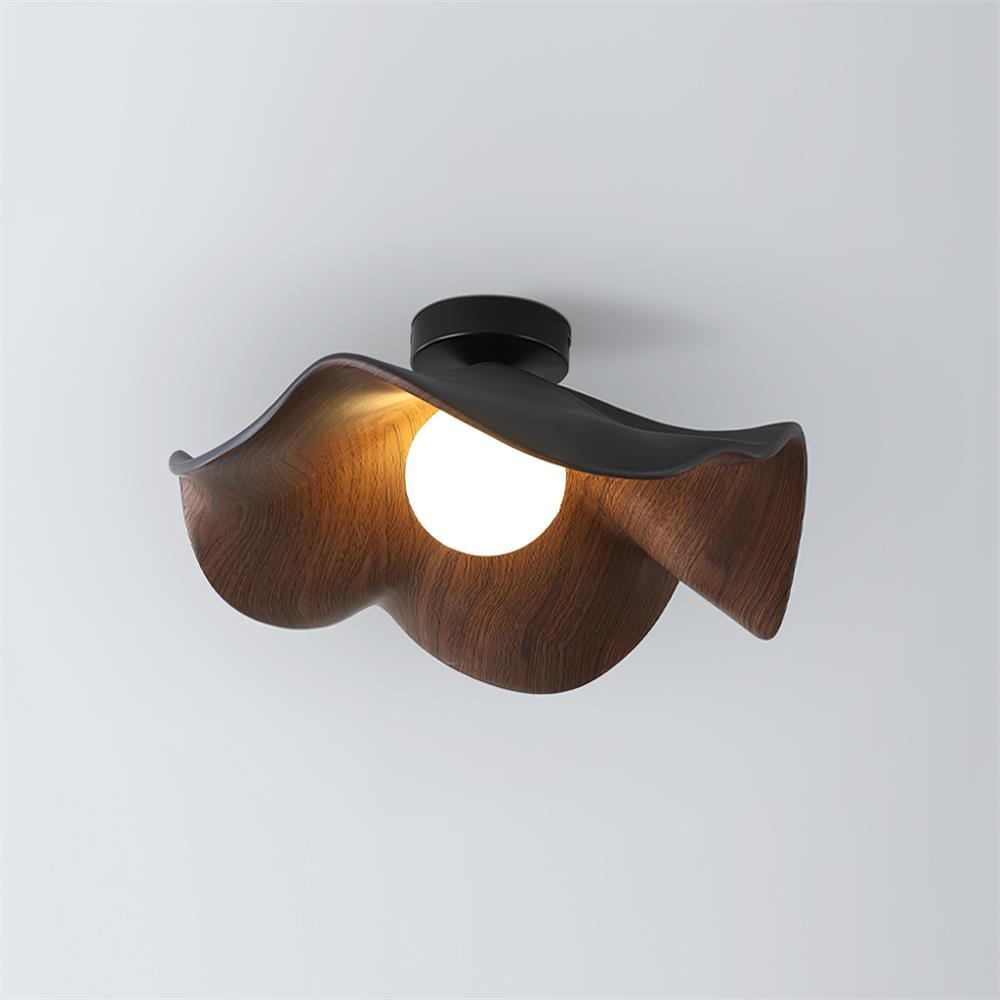Decorative Ceiling Lamp with Lotus Leaf Shape – Flush Mount Ceiling Light