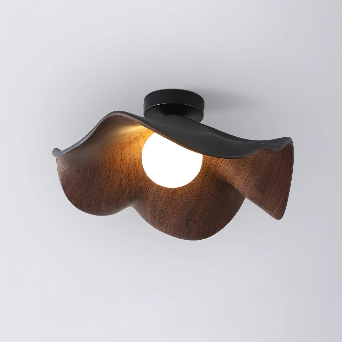 Decorative Ceiling Lamp with Lotus Leaf Shape – Flush Mount Ceiling Light